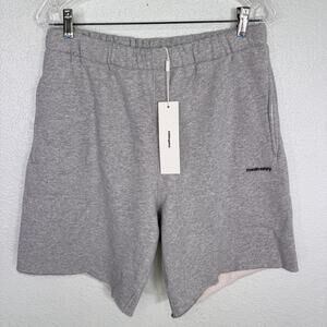 Madhappy Sweat Shorts Mens Medium Summer Classics Campus Fleece Logo Gray NEW